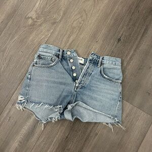 Agolde Distressed Denim Shorts
